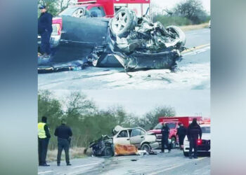 Terrible CARRETERAZO: MUEREN 2 adultos y una NIÑA en Reynosa