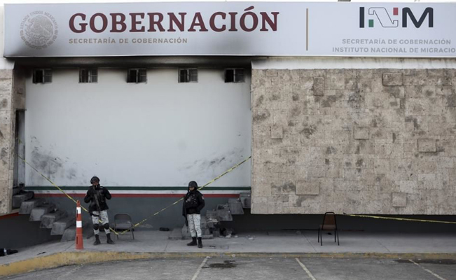 Ascienden a 1 millón 860 mil pesos los daños por incendio en estación migratoria en Cd. Juárez